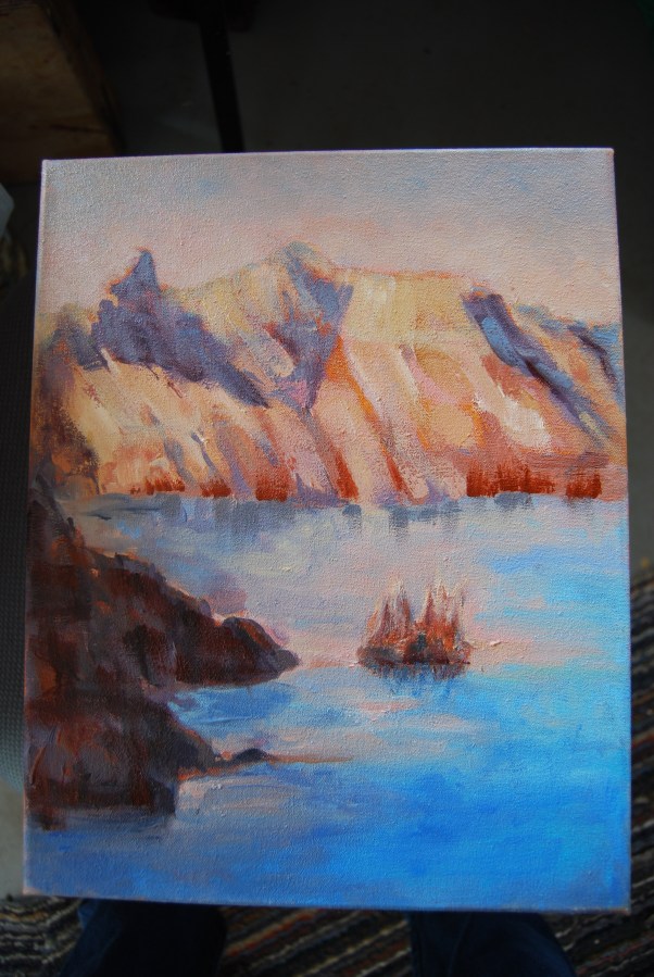 Landscape; Mountains and Lake